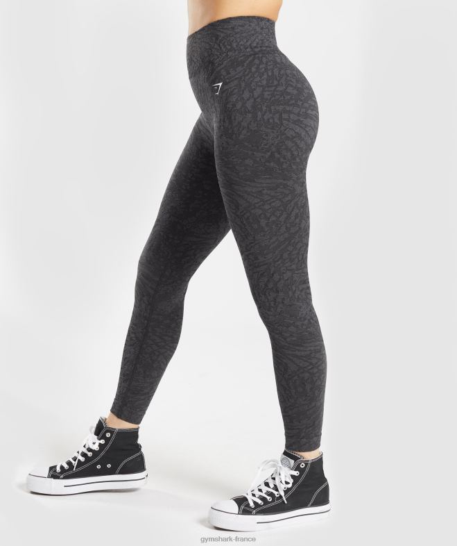 Gymshark adapter les leggings sans couture pour animaux sauvage | noir femmes 6HF28258